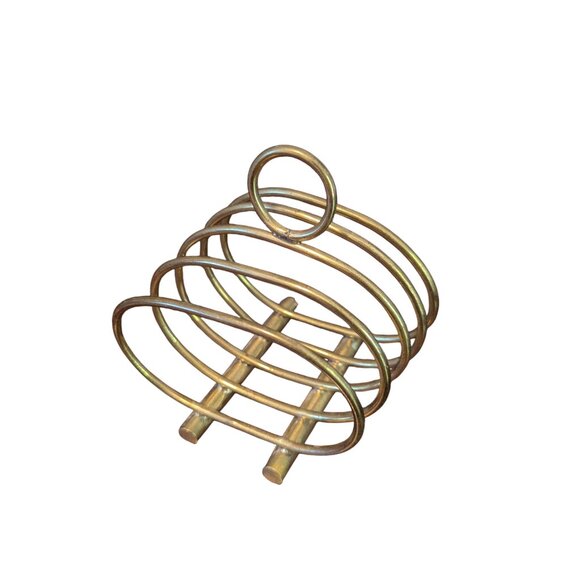 Vintage Brass Toast Rack Serve Ware Indian Letter Envelope Letter Holder Decor - Picture 1 of 5